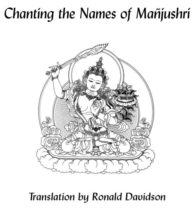 Translation cover of Chanting the names of manjushri by ronald davidson on the FPMT website